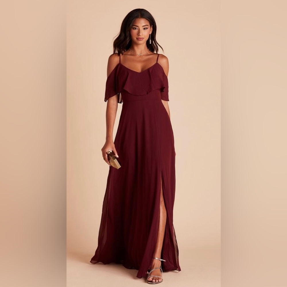 David’s Bridal JANE CONVERTIBLE DRESS CHIFFON CABERNET (wine color)